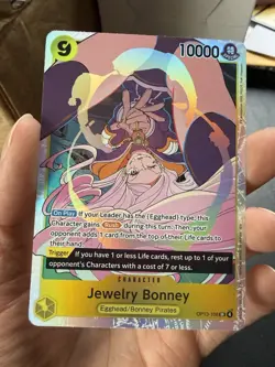 One Piece Jewelry Bonney OP13-108 SR Foil Character Card Egghead Rush Trigger - Image 1