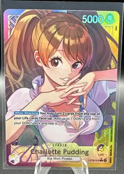 Bandai Charlotte Pudding Leader Two Legends Parallel Foil OP08-058 One Piece - Image 1