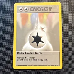 Pokemon Double Colorless Energy Base Set Uncommon English 96/102 1999 Card - Image 1