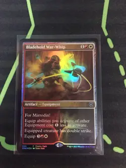 MTG Magic The Gathering Bladehold War-Whip Foil Promo Boros Equipment Artifact - Image 1