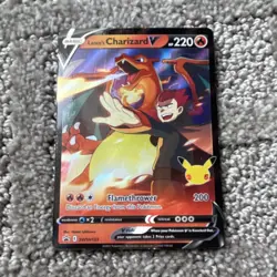 Pokemon Lance's Charizard V SWSH133 Sword & Shield Promo Card Holo 220 HP - Image 1