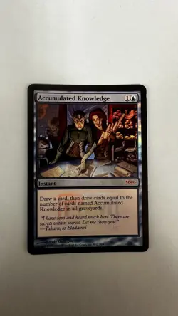 FOIL Accumulated Knowledge *FNM Promos* MTG Magic the Gathering - Image 1
