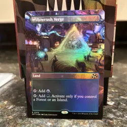 MTG Willowrush Verge Borderless Aetherdrift Foil Rare 0376 DFT - Image 1
