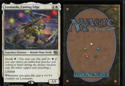 LEONARDO, CUTTING EDGE 0015 TMNT Magic: The Gathering NM/M - Image 3