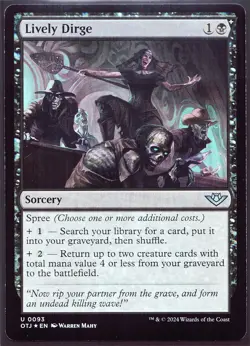 Lively Dirge - 93 Foil MTG OTJ - Image 1