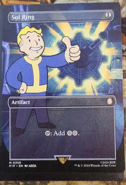 Sol Ring (Borderless) Universes Beyond: Fallout MTG #0359 - Image 1