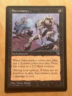 MTG Magic the Gathering Sarcomancy Tempest LP - Image 1