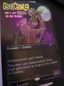 Magic the Gathering Gravecrawler Secret Lair Drop Foil Rare. - Image 1