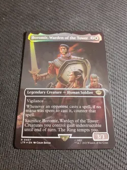 MTG Boromir, Warden of the Tower (Borderless) Lord of the Rings FOIL - Image 1