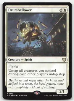 Drumbellower 143 SOC Commander: Secrets of Strixhaven Magic MTG NM - Image 1