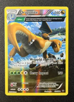 Dragonite - 52/108 - Pokemon Roaring Skies XY Reverse Holo Rare Card MP - Image 1