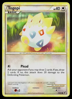 Pokemon Card - Togepi HGSS Undaunted 70/90 Common - Image 1