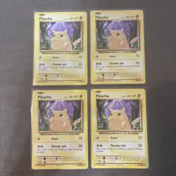 Pikachu 35/108 (4x) Regular Playset Lot Pokemon XY Evolutions Pokemon TCG NM/LP - Image 1
