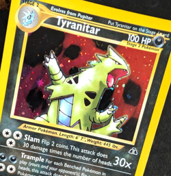 Pokemon TCG: Tyranitar 12/75 Neo Discovery WoTC Holo Rare LP - Image 4