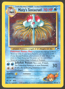 Pokemon TCG: Misty's Tentacruel 10/132 Gym Heroes WoTC Holo Rare - Image 1