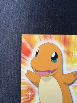 Charmander #04 1999 Topps Pokemon TV Animation Series 1 Non Holo Vintage Blue - Image 2