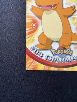 Charmander #04 1999 Topps Pokemon TV Animation Series 1 Non Holo Vintage Blue - Image 5