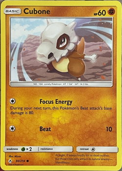 Cubone - 90/214 - Unbroken Bonds Pokemon 2019 - Image 1
