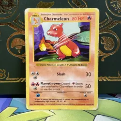 1999 Pokemon Charmeleon SHADOWLESS 24/102 Base Set Vintage Uncommon - HP - Image 1