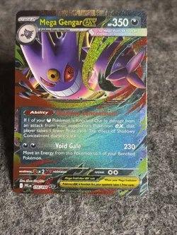 Pokemon- Phantasmal Flames-#056/094 Mega Gengar ex - Double Rare - - Image 1