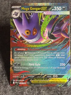 Pokemon- Phantasmal Flames-#056/094 Mega Gengar ex - Double Rare - - Image 3