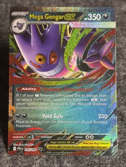 Pokemon- Phantasmal Flames-#056/094 Mega Gengar ex - Double Rare - - Image 4