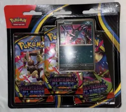 Pokemon Phantasmal Flames 3 Pack Blister Sneasel Promo Sealed - Image 2