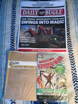 SDCC 2025 MTG Spider-Man Welcome Packs FULL SET w/ Comic & Newspaper/play mat - Image 3