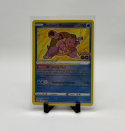 Radiant Blastoise 018/078 Pokemon GO Holo - Near Mint - Image 1