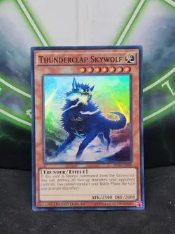 Yugioh Thunderclap Skywolf SECE-EN036 Super Rare NM - Image 1