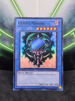 Yugioh Fiend's Mirror PRC1-EN003 Super Rare 1st Edition LP - Image 1
