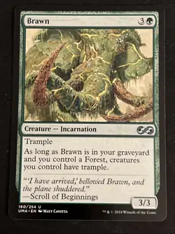 1x Brawn (160) Ultimate Masters LP MTG Magic the Gathering x1 MKE - Image 1