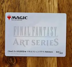 Cloud, Ex-SOLDIER - Art Series Card 50/53 - Final Fantasy MTG Magic - M/NM - Image 2