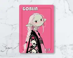 Goblin (1/1) Token | Handmade Borderless Designed Art Card - Image 2