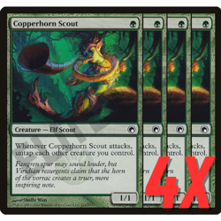 MTG Copperhorn Scout (Scars of Mirrodin) 116/249 (NEAR MINT) (4X) - Image 1