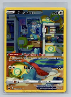 Dunsparce GG23/GG70 Pokemon TCG Ultra Rare SWSH Crown Zenith Galarian Gallery NM - Image 1