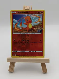 Charmander 008/078 Common Pokemon GO Pokemon Reverse Holo Near Mint - Image 1