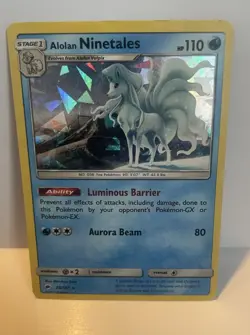 The Pokemon Company Alolan Ninetales Cracked Ice Holo 028/147 Deck Exclusives - Image 1