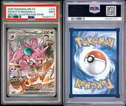 2025 POKEMON DRI-EN PSA 9 TEAM ROCKETS NIDOKING EX SPECIAL ILLUSTRATION RARE 233 - Image 3
