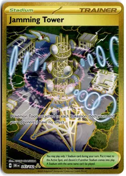 Jamming Tower 243/182 Hyper Rare Destined Rivals Pokemon NM - Image 1