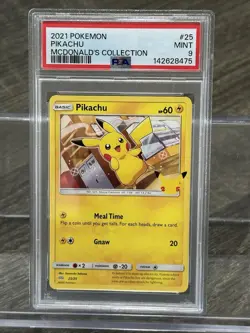 2021 Pokemon Pikachu McDonald's Collection #25 25th Anniversary PSA 9 - Image 1