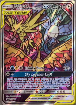Pokemon Moltres & Zapdos & Articuno GX TAG TEAM SM210 Holo Promo 300 HP - Image 1