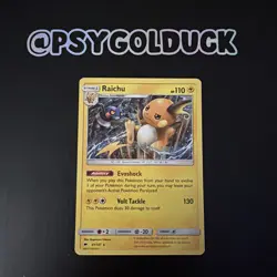 Pokemon TCG Raichu Burning Shadows 41/147 Holo Rare LP. E8 - Image 1
