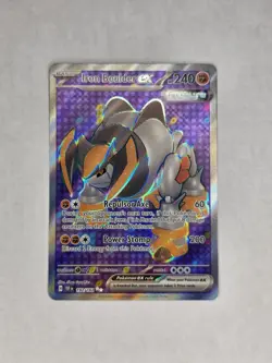 Pokemon Iron Boulder ex 192/162 Temporal Forces Ultra Rare Full Art Holo NM - Image 1