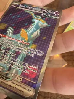 Pokemon TCG Temporal Forces Ultra Rare Full Art Iron Crown EX 191/162 NM - Image 4