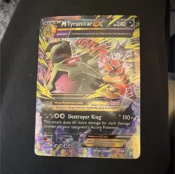 Pokemon TCG M Tyranitar EX Ultra Rare Full Art Holo 43/98 XY Ancient Origins 24… - Image 1