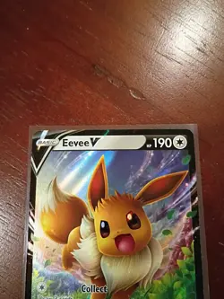 Pokemon TCG: Eevee V SWSH065 Stamped BLACK STAR PROMO Sword & Shield LP - Image 2