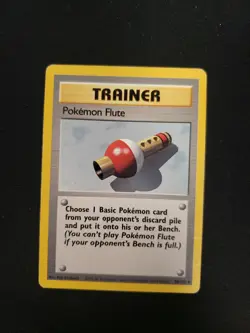 Pokemon Flute 86/102 Base Set Unlimited HP - Image 1