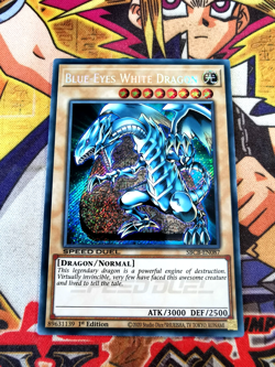 Blue-Eyes White Dragon sbcb-en087 1st Edition (NM+) Secret Rare Yu-Gi-Oh! - Image 1