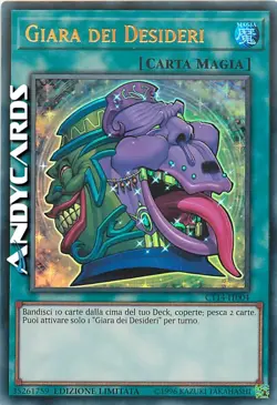 GIARA DEI DESIDERI • (Pot Of Desires) • Ultra R • CT14 IT004 • Lim • Yugioh! - Image 1